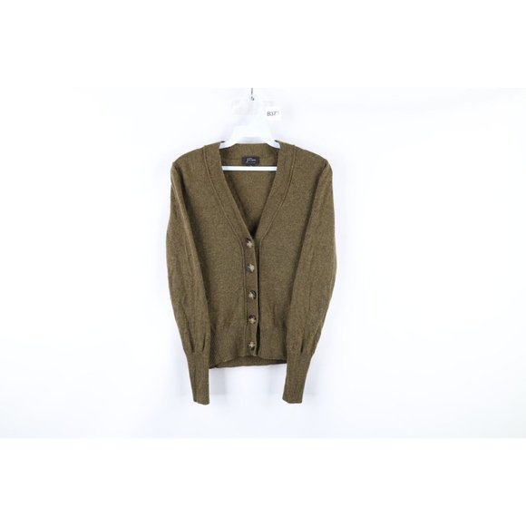 J Crew Womens Size Medium Cashmere Knit Button Cardigan